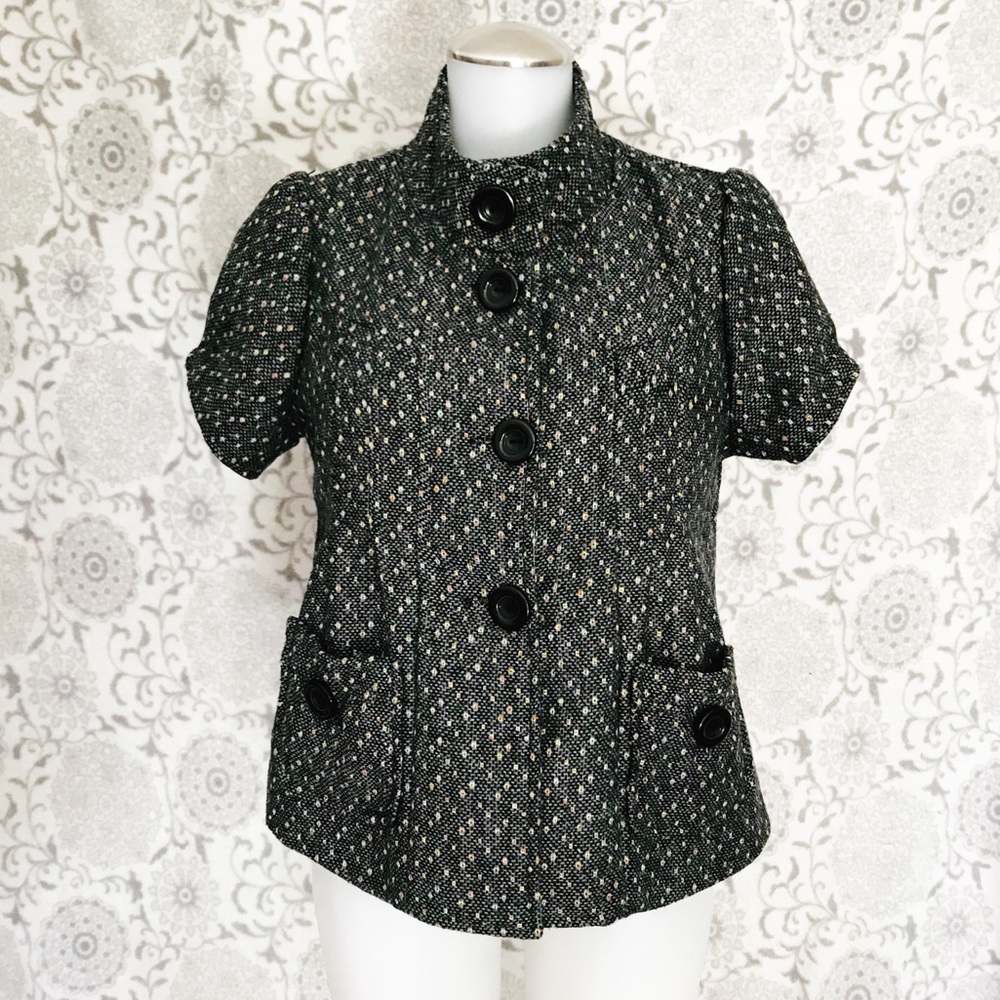 LF Millau Colorful Tweed Short Sleeve Jacket